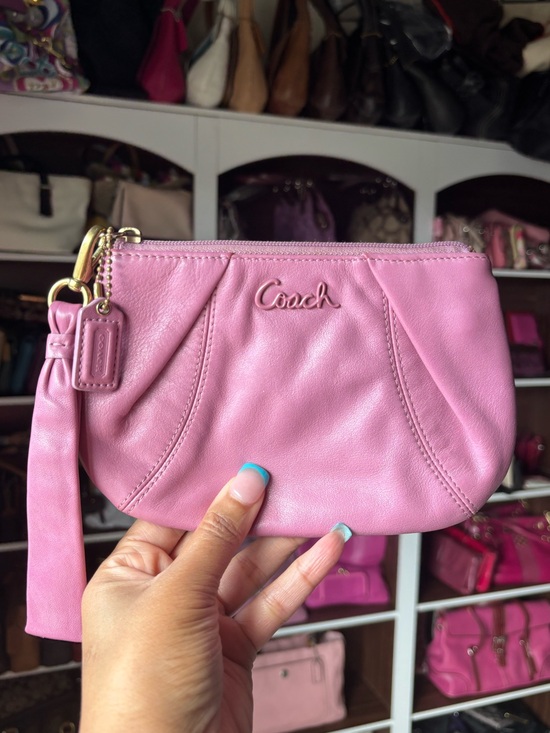 Coach Handbags - 💕COACH Ashley Pleated Wristlet💕